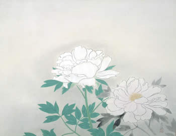 小林古径作品「牡丹」(画像)