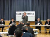 市民説明会(春日謙信交流館)の様子