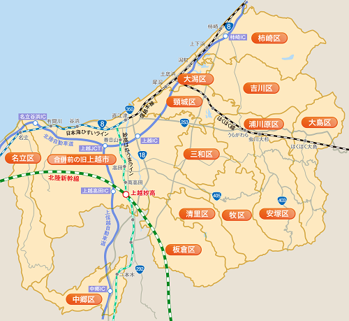 上越市全体地図