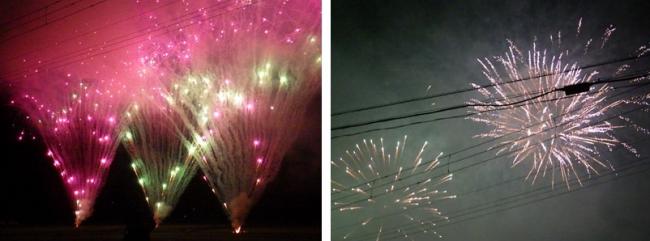 打ち上げ花火の写真