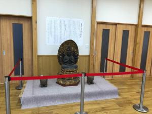 飯町内会館での展示の様子