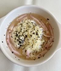 レンジで作るリゾット(料理写真)