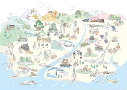 上越市のイメージ（イラスト）