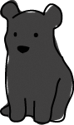 子グマ(イラスト)