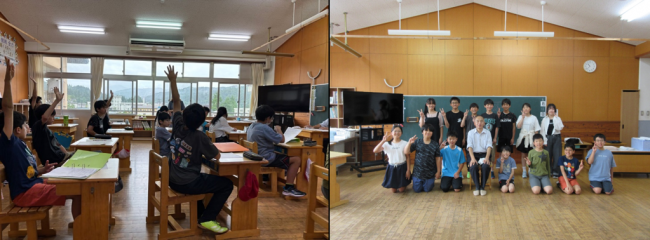 勉強会と集合写真（写真）