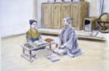 医師を目指していた少年時代（イラスト）