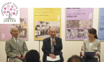 平和展の講和会の様子（写真）