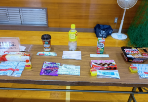 嗜好品に含まれる砂糖の割合の見本（写真）