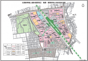 上越妙高駅土地利用状況図