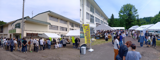 ふきんとまつりの会場の様子（写真）