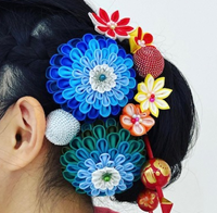つまみ細工ゆいの作品（写真）