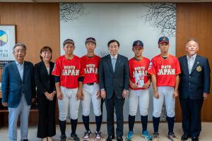 上越ヤング（中学生硬式野球チーム）による「第15回倉敷国際少年野球大会」への出場報告（写真）